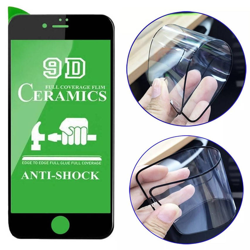 

Защитное стекло 9D Ceramics для iPhone 6 Plus, 6s Plus чёрное