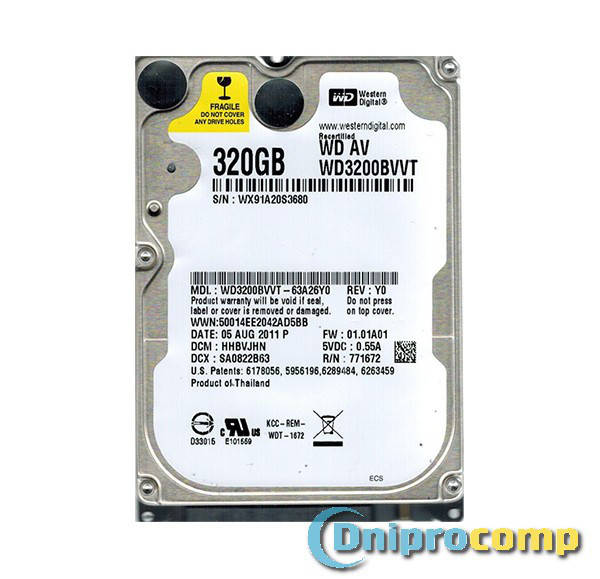 

Жесткий диск для ноутбука 2.5 320GB 7200rpm б\у
