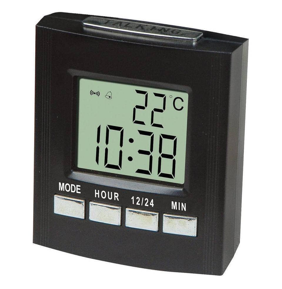 

Говорящие настольные часы Vst-7027c, с термометром black