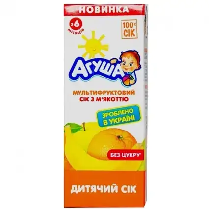 

Сок Агуша мультифруктовый 200 мл