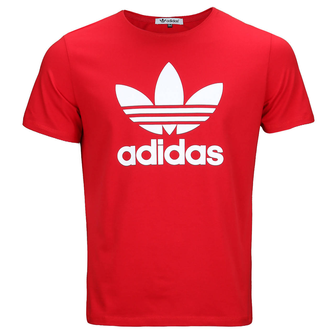 

Футболка спортивная мужская красная ADIDAS с принтом лилия RED L(Р) 21-900-020, Красный