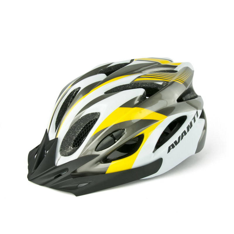 

Шлем велосипедный Avanti AVH-001 серый / желтый (AVH-001-yellow) - 58-61см