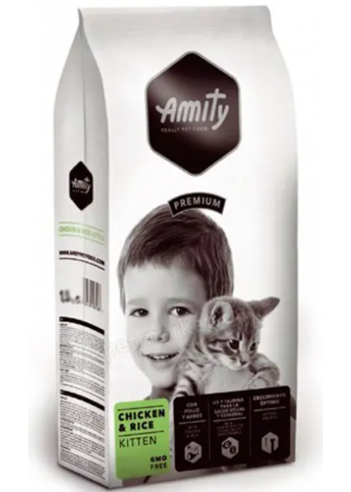 

AMITY Kitten сухой корм для котят с курицей и рисом 10 кг