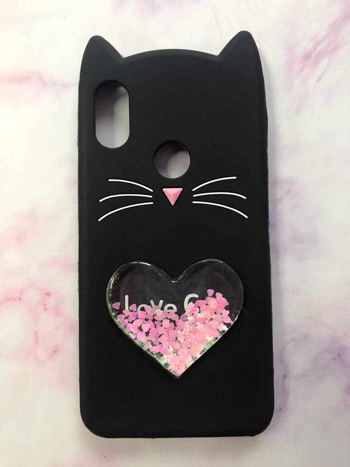 

Чехол силиконовый 3D Liquid Cat для Xiaomi Redmi Note 6 Pro Чорный