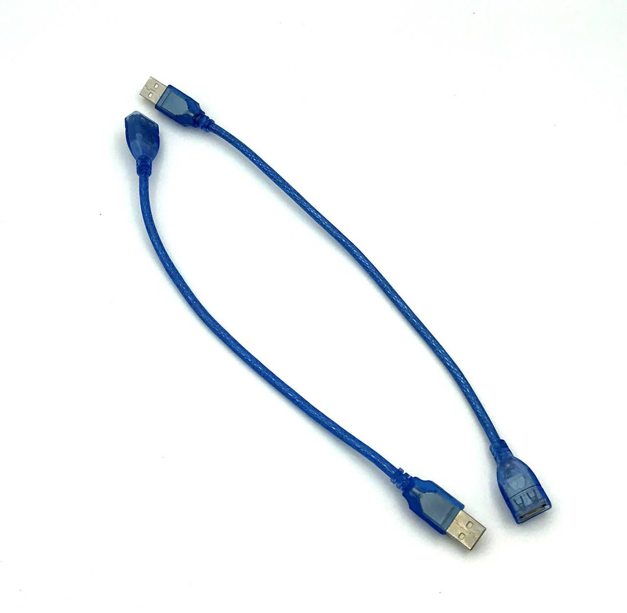 

Кабель USB удлинитель AM/AF 30 см, Синий