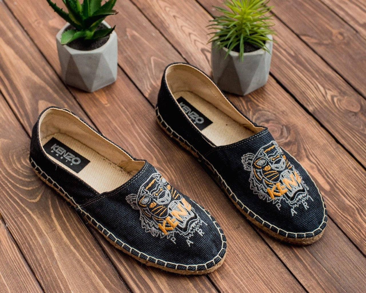 

Эспадрильи мужские Мужские черные Эспадрильи Кензо Мужские летние черные эспадрильи с принтом Toms, Турция