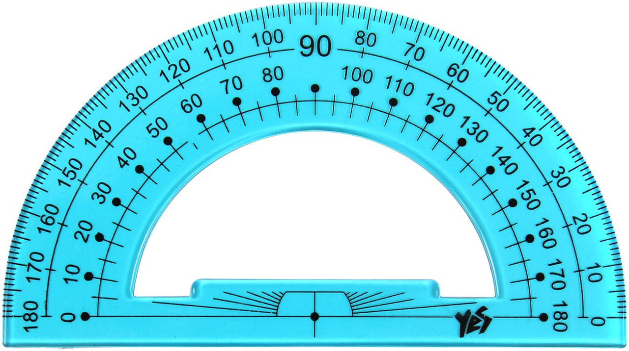 

Транспортир пласт. прозор. кольор. "1В"/"Yes" №370187(48)
