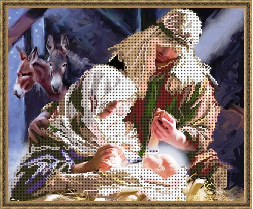 

Вышивка схемы бисером, Канва Иконы Религия Святое Рождество