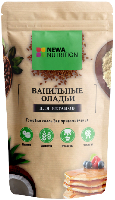 

Смесь для выпечки NEWA Nutrition Оладьи Ваниль Веган (215 грамм)