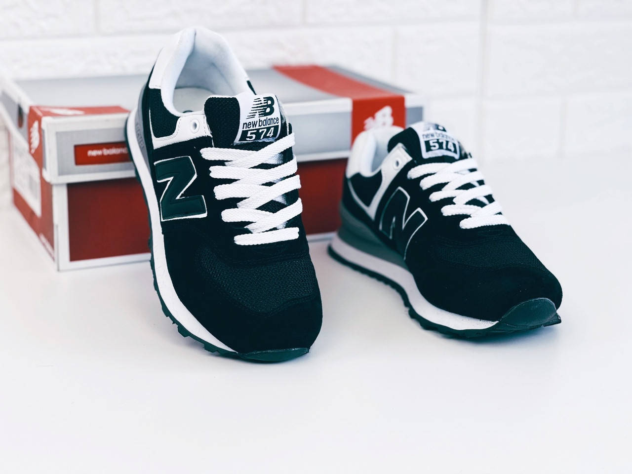 

Кроссовки женские подростковые new balance 574 кросовки нью беланс 574 36, Черно-белый