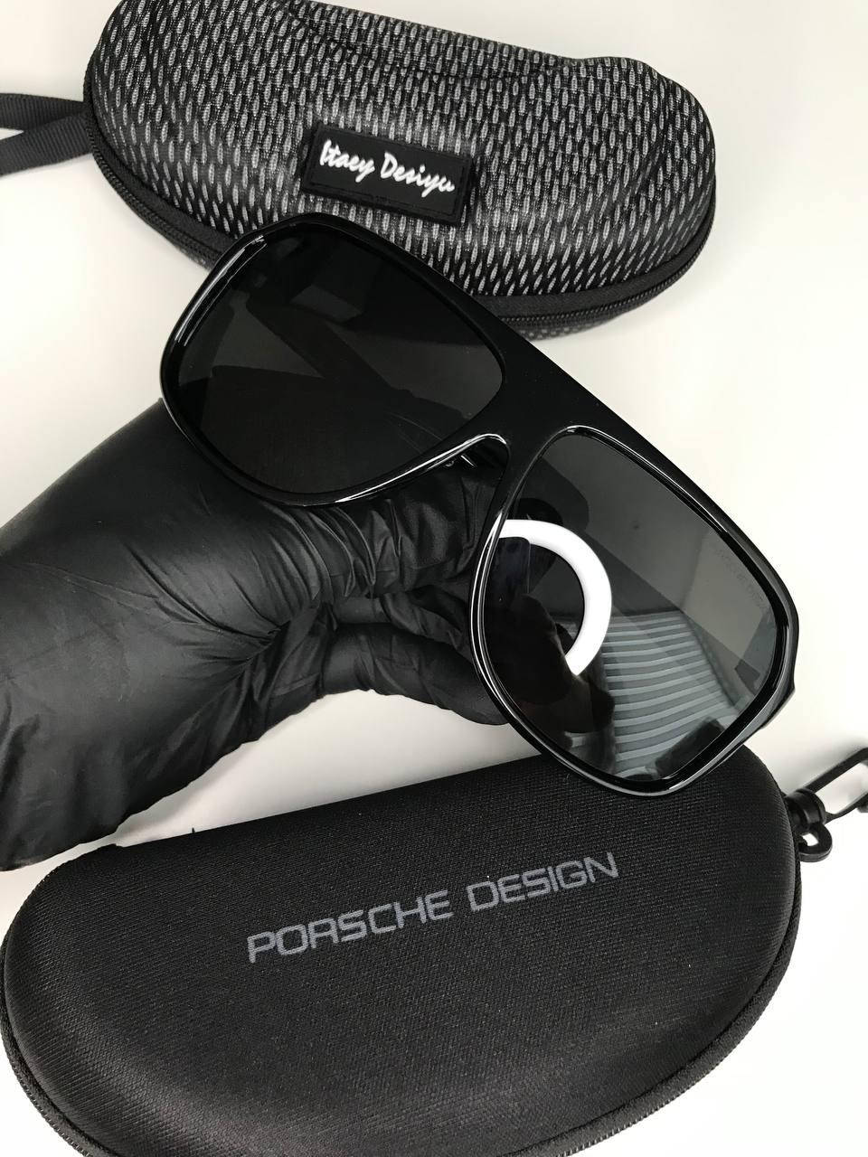 

Модные мужские Солнцезащитные очки PORSCHE Р850 Polarized Антибликовые Водительские, Черный
