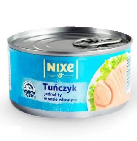 

Тунец кусочками в собственном соку Nixe Tunczyk 195 г Германия