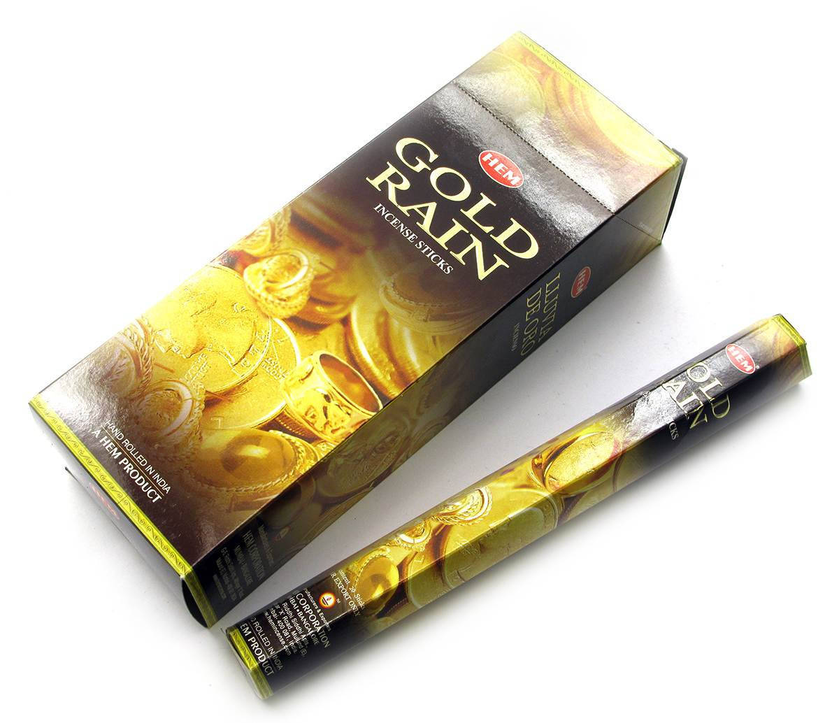 

Gold Rain (Золотой дождь) (Hem) шестигранник, аромапалочки