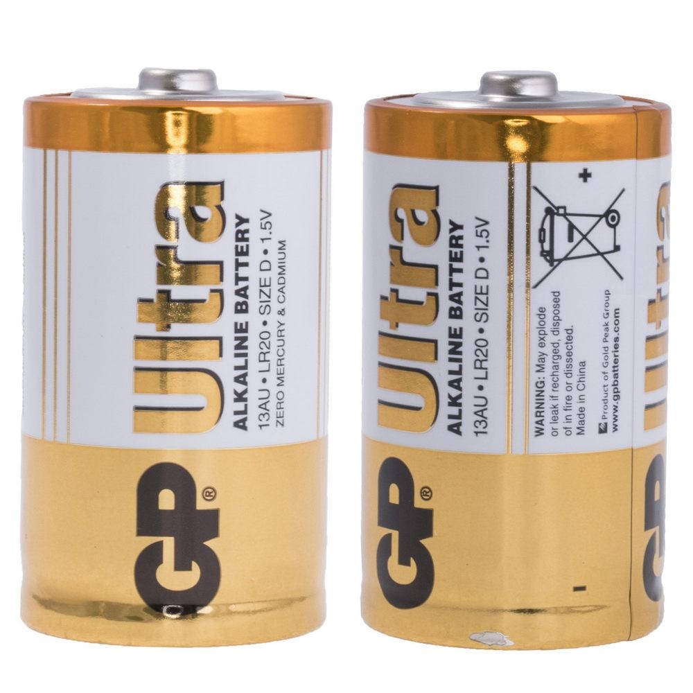 

Бат. 13AU щелочная, LR20U, D, 1.5V GP GP Batteries