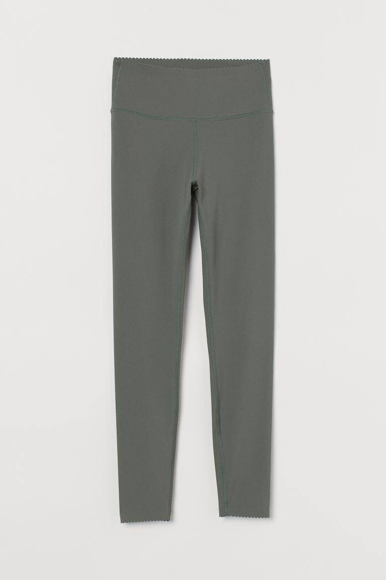 

Утягивающие Леггинсы High Waist H&M S Серо-зеленый (0769748005)