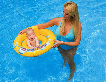 

Надувной круг детский с сидением и спинкой My Baby Float 59574 INTEX , интекс