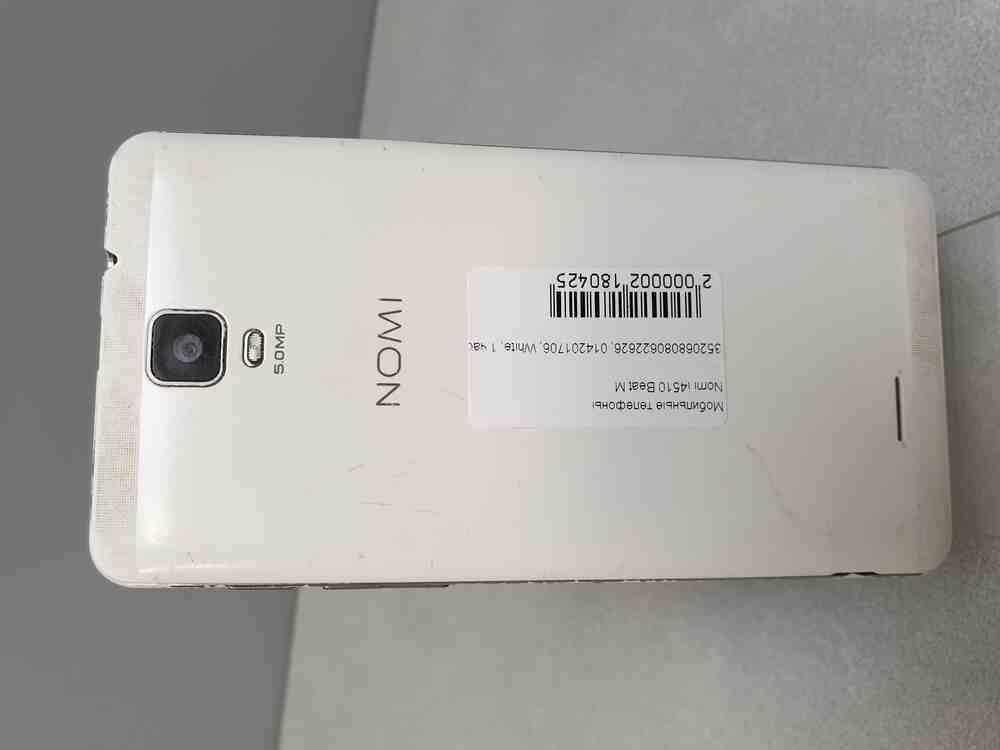 

Мобильный телефон смартфон Б/У Nomi i4510, White