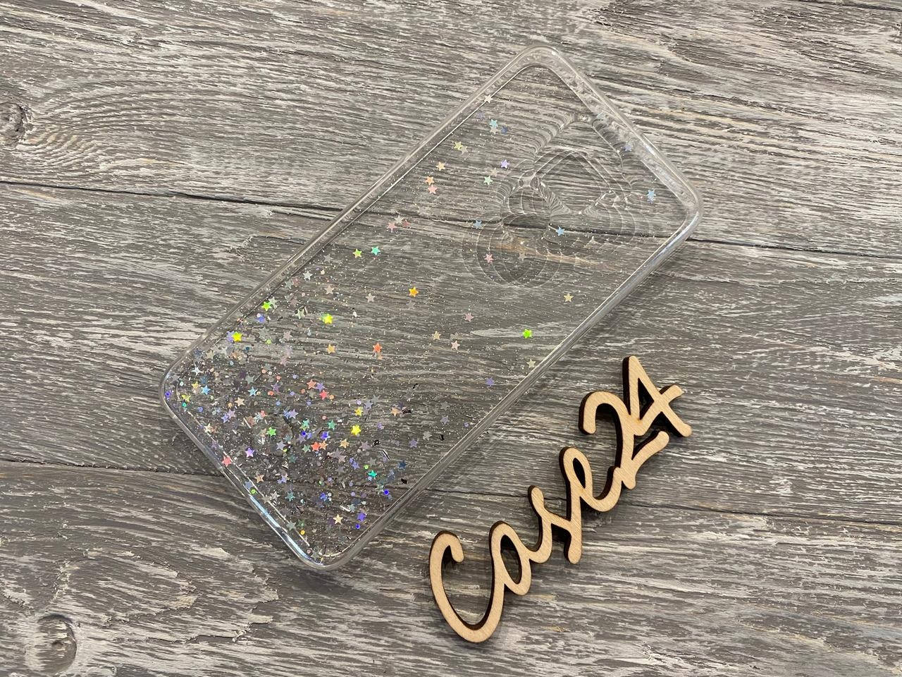 

Чехол Star Glitter Case для Xiaomi Redmi Note 9 прозрачный, Разные цвета