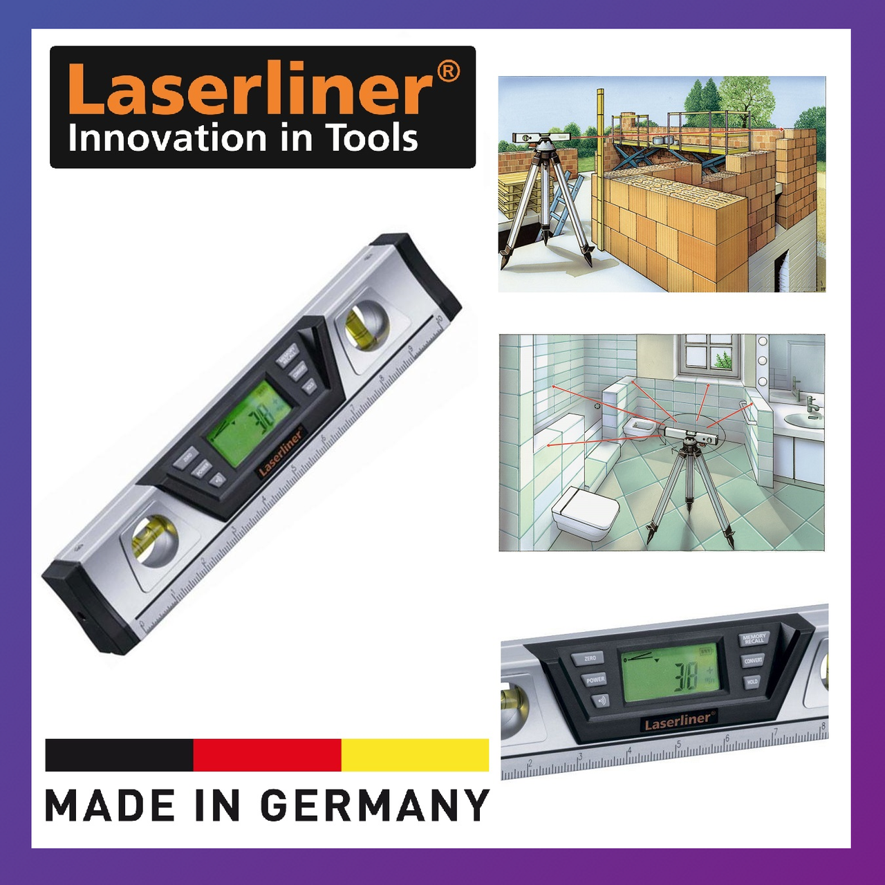 

Электронный уровень Laserliner DigiLevel Pro 30, Германия