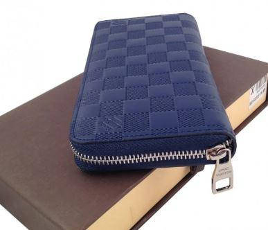 

Кошелек - портмоне мужской LouiS Vuitton 60017 Синий, на молнии, размер 19х10х3см, PU кожа, Кошелек, Мужские