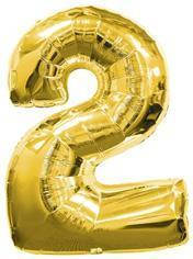 

Фольгована цифра "2" Золото (100см) Flexmetal