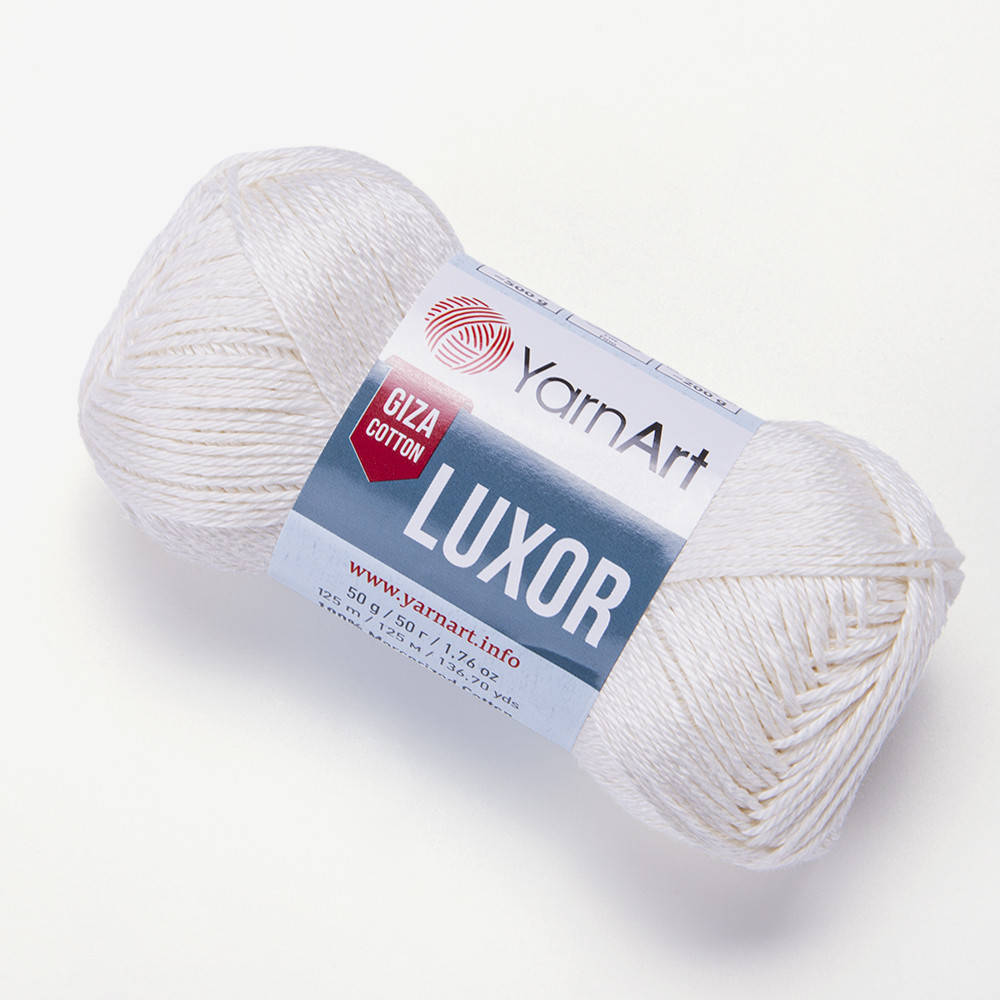 

YarnArt Luxor (Ярн Арт Луксор) № 1201 крем (Пряжа хлопок, нитки для вязания), Кремовый