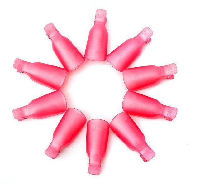 

Зажим пластиковый для снятия гель-лака 10 шт/уп.