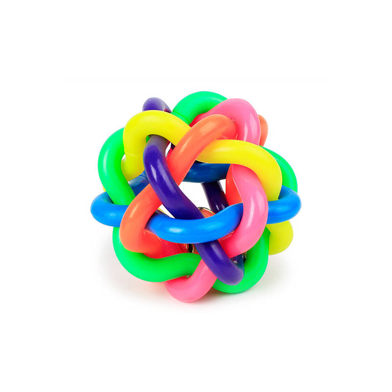 

Игрушка мяч для собак Pipitao 061111 D:5,5см Multi Color резиновый плетеный