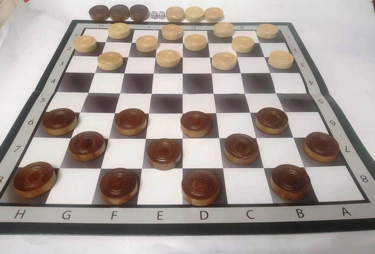 

Шашки деревянные настольная игра 37*37 см