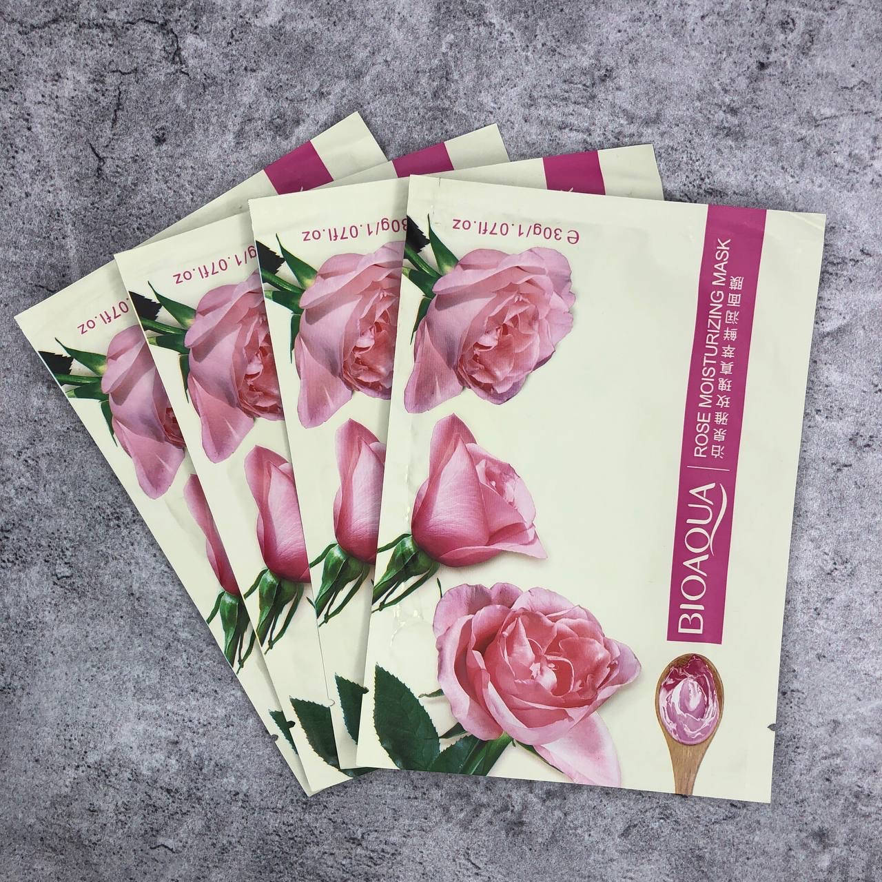 

Маска для обличчя з екстрактом рози Bioaqua Rose Moisturizing Facial Mask