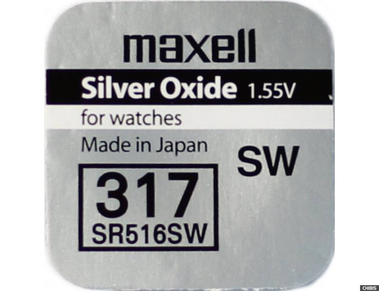 

Батарейки 317 Maxell (SR516SW) серебро