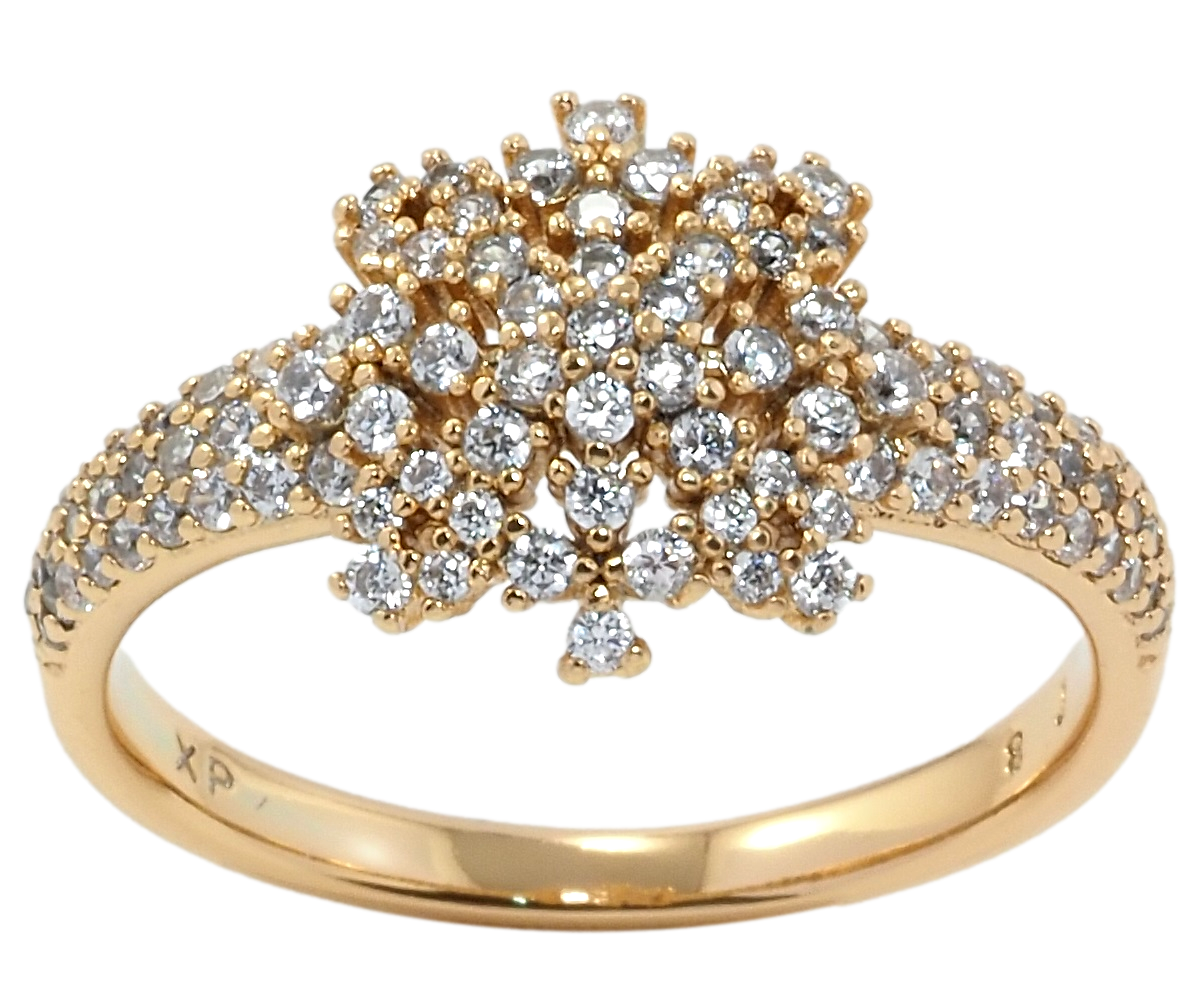 

Кольцо Xuping Позолота 18K "Инкрустация цирконием" р.16.5,17,18,19,19.5,20,20.5
