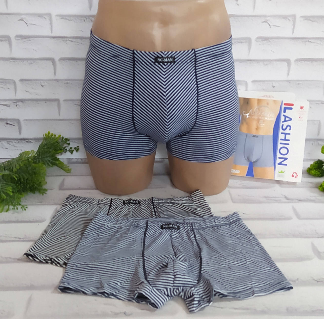 

Трусы мужские XL (48-50 раз) боксеры хлопок NC-MAN (7973), Разные цвета