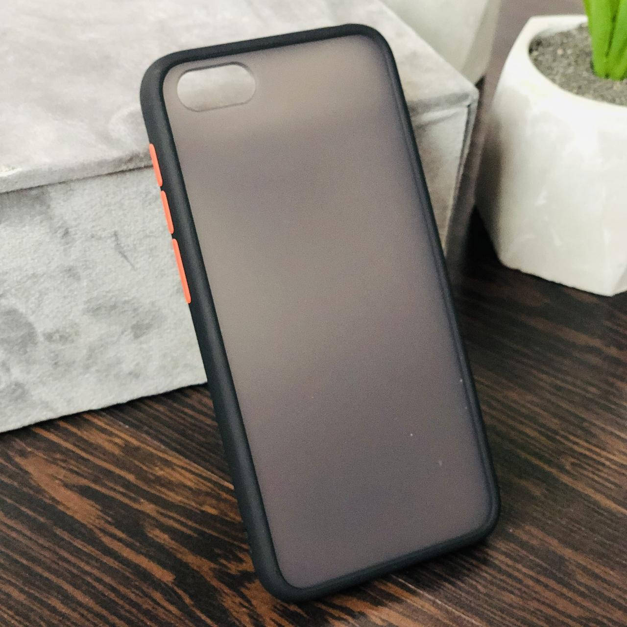 

Чехол Matteframe для Huawei Y5 2018 / Y5 Prime 2018 бампер матовый противоударный Avenger Черный