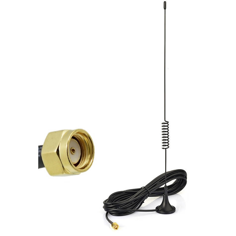 

Антенна GSM-900/1800MHZ RP-SMA Male L=270mm 7dBi 3m кабель