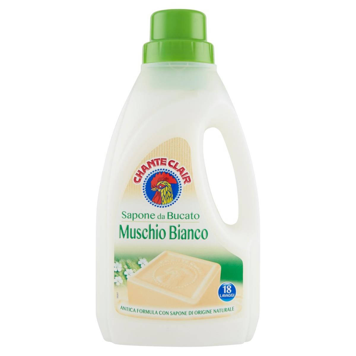 

Жидкое мыльное средство ChanteClair для стирки с ароматом белого мускуса 1 л 18 стирок