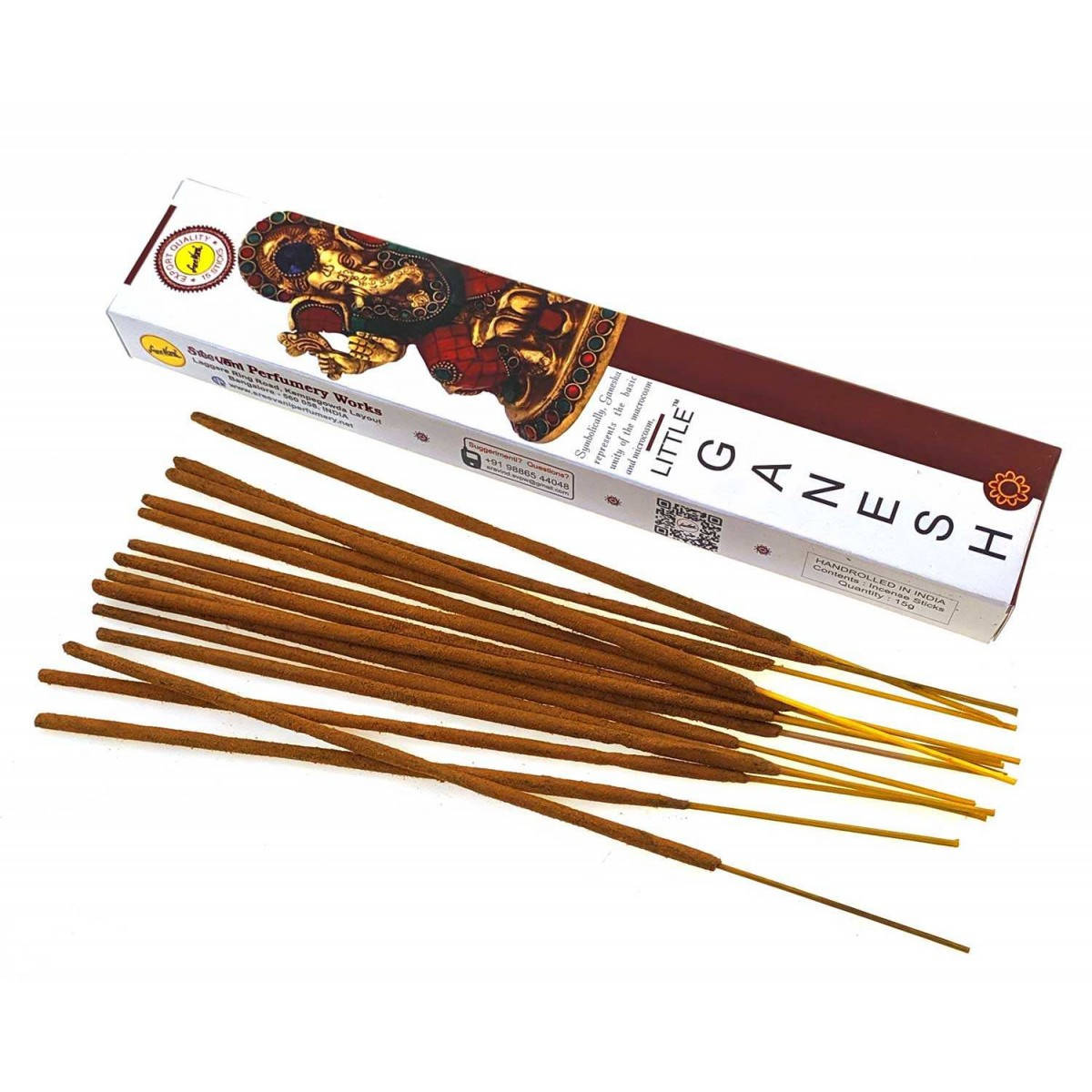 

Аромапалочки Little Ganesh (Ганеш)(Shreevani)(15 gm) пыльцовое благовоние