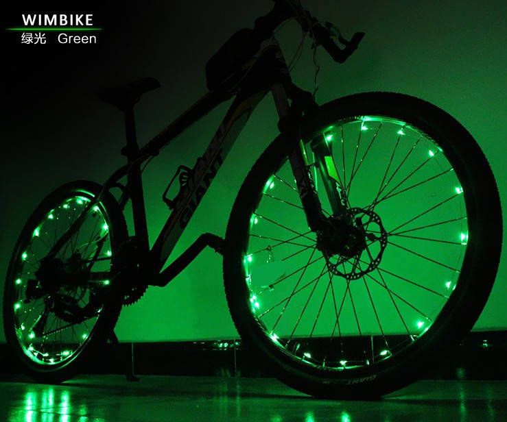 

Диодная иллюминация колеса / спиц велосипеда "S"- образная на 20 диодов ТМ "WIM" ЗЕЛЁНЫЙ, ЗЕЛЁНЫЙ