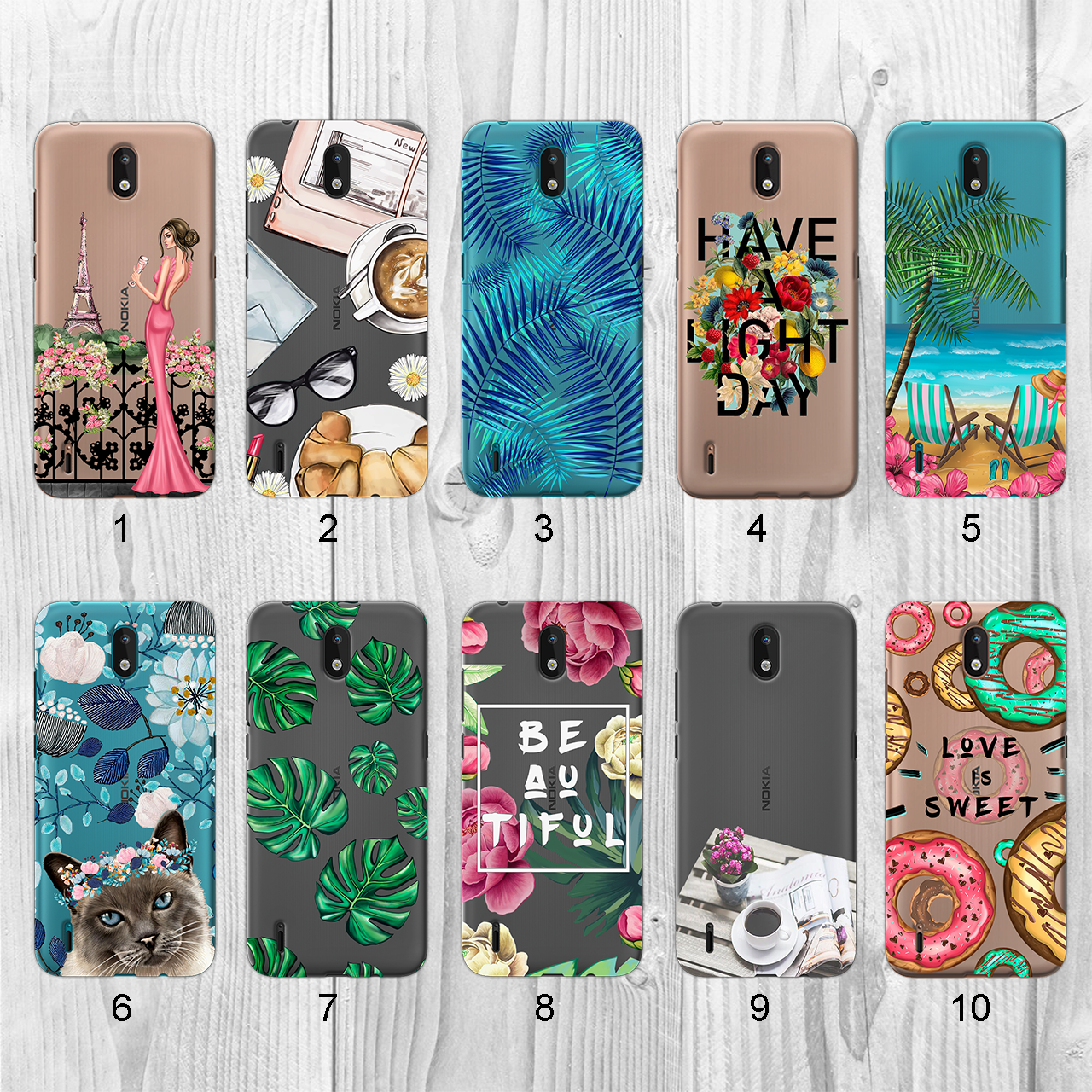 

Силиконовый чехол с рисунком для Nokia 1.3 (new collection)