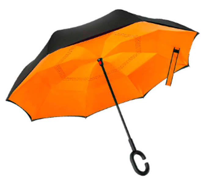 

Зонт обратного сложения Up-brella Orange (vol-81), Оранжевый