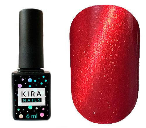 

Гель лак Kira Nails (Кира Наилс) 6 ml кошачий глаз 001 красный