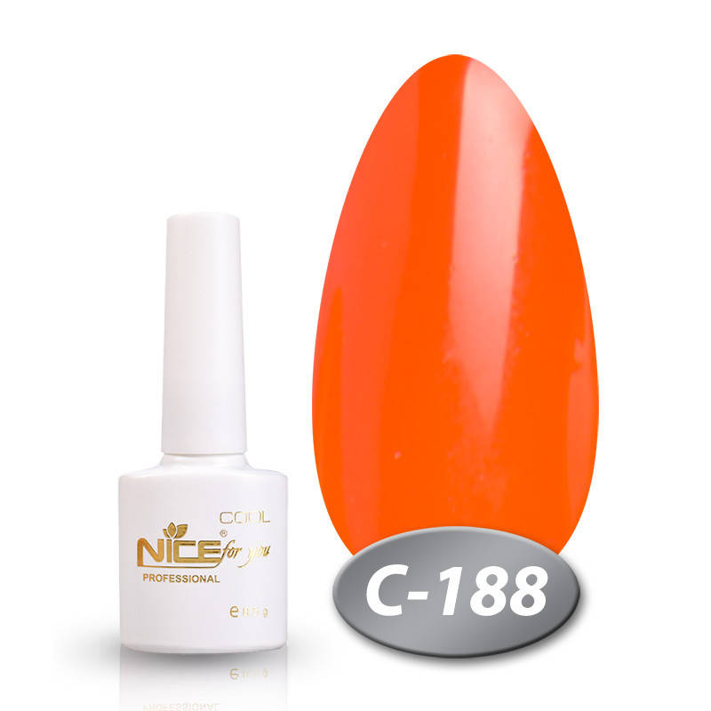 

Гель-лак Nice for you Cool С-188 апельсин 8,5 мл