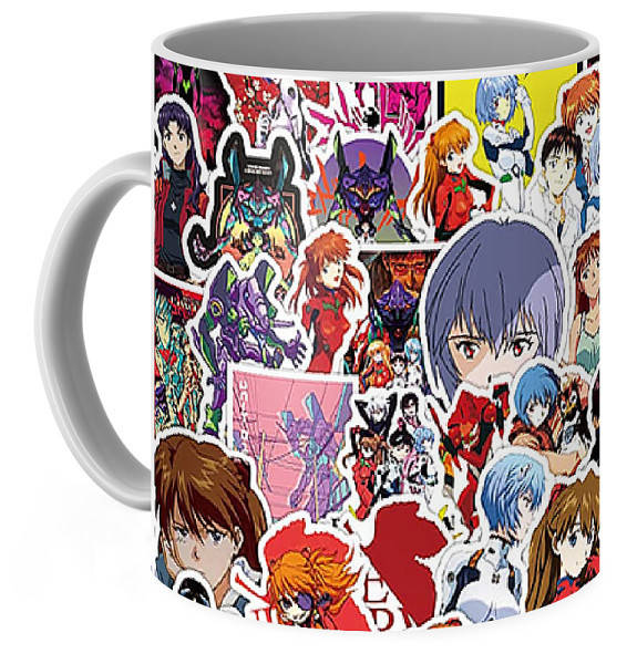 

Кружка GeekLand Evangelion Евангелион Sticker Pack EV 02.16, Белый
