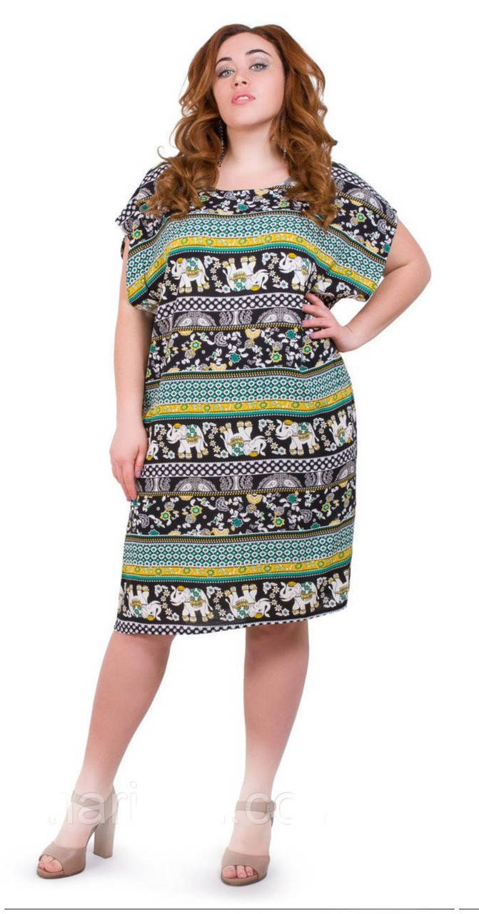 

Женское лёгкое штапельное платье-сарафан без рукава, миди, прямоугольники