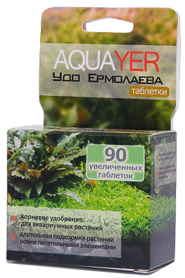 

AQUAYER, "Удо Єрмолаєва" таблетки, 90 шт. (маленькі - 0.36г)