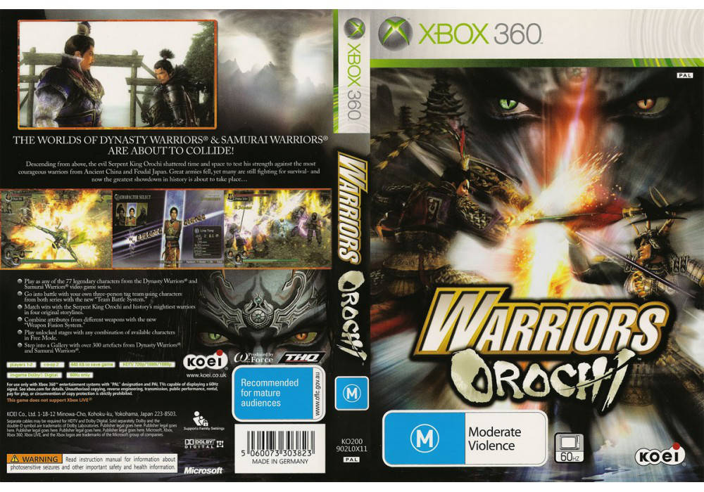 

Игра для игровой консоли Xbox 360, Warriors Orochi