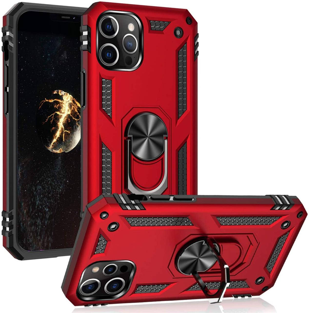 

Чехол Shield для Iphone 12 Pro Max Бампер противоударный Red
