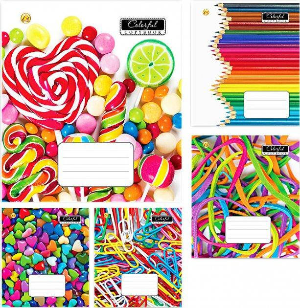 

Зошит 18арк # А Тетрада карт обклад 01283 Multicolors