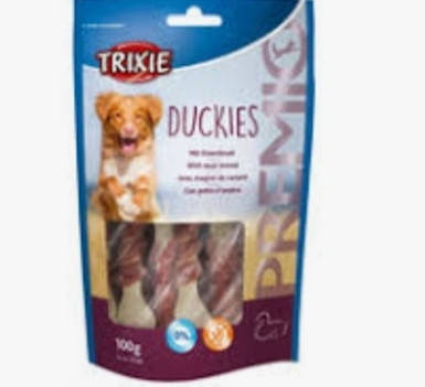 

Лакомство для собак Trixie 31538 Premio Duckies утка с кальцием 100 г 01.23