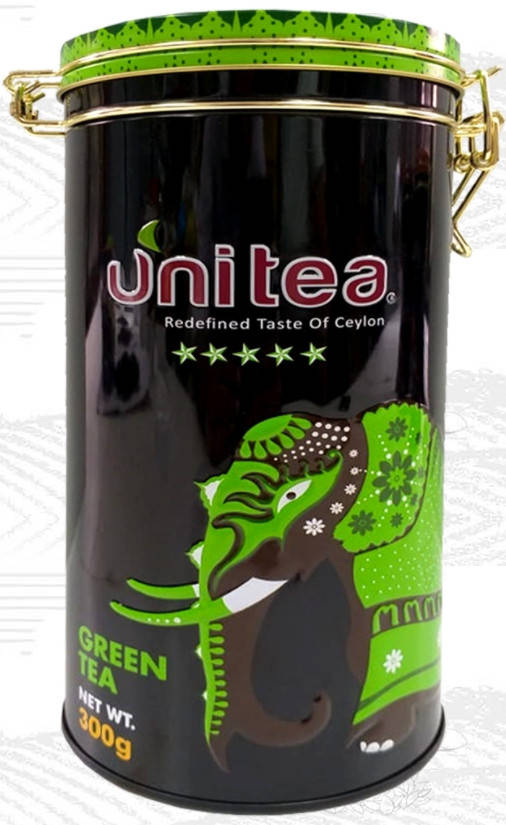 

Чай зеленый цейлонский Юнити Ганпаудер 300 грамм в жестяной банке